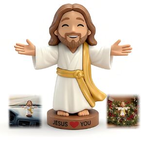 4" Mini Jesus Figures, Little Dashboard Jesus Figurines for Car, Small Figurine for Church Religious Pocket Tiny Favors in Kuwait