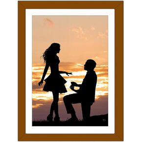 Betionol 12x16 Picture Frame White, Special White Picture Frames Can Display 12x16in/30x40cm Diamond Painting Pictures or Photos, Contained 10% Grey Solid Wood Picture Frame For Home Decoration in Saudi Arabia