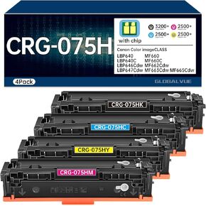075H Toner Cartridges High Yield-Compatible with Canon 075H 075 Toner for Canon Color imageCLASS MF665Cdw LBP646Cdw MF663Cdw MF662Cdw LBP647Cdw LBP640 MF660 Printer 4-Pack in Kuwait