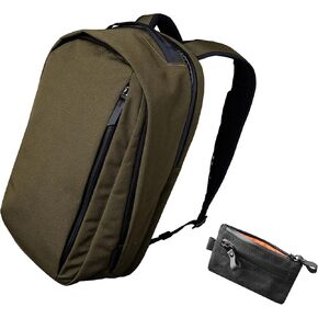 ALPAKA Metro Backpack Pro and Zip Pouch - Fits 15.6" Laptop Business Travel Backpack with YKK Zippers, MOD Key Leash & Luggage Pass-through, RFID-Blocking Small Cash and Card Zip Wallet with YKK Zipp in Kuwait