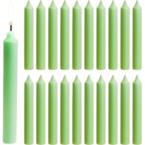 Biedermann & Sons Ivory Chime Candles (20 Count), Unscented Dripless Tapers, 4 Inch Tall 0.5 Inch Diameter, 2 Hour Long Burning Paraffin Wax, for Angel Chime Carousels and Holders in Kuwait