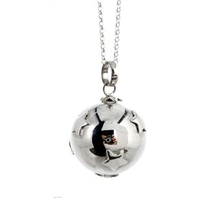 16mm Litte Stars Chime Sound Bali Sterling Silver Harmony Ball Necklace LS68 in Saudi Arabia