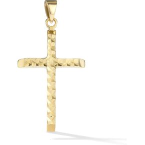 مجموعة أماندا روز قلادة متقاطعة بقطع الماس للنساء من الذهب الأصفر عيار 14 قيراط على سلسلة ذهبية مطابقة، قابلة للتعديل 18-20 بوصة | ذهب خالص، مختوم للأصالة in Kuwait