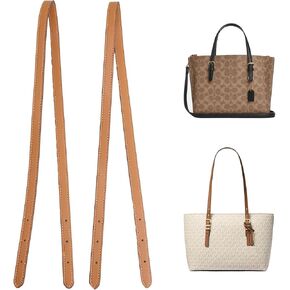 Purse Strap Replacement Compatible with Coach Mollie Tote Bag 25 & MK Basket Bags, 2 Pieces Microfiber Leather Shoulder Strap for Tote HandBag Handles(Black,31.9 inches) in Kuwait