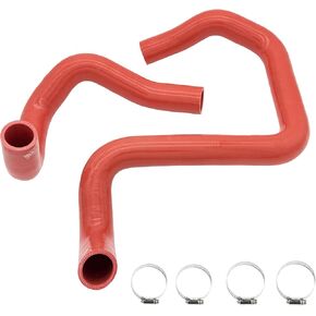 55111395AE 55111394AC Upper and Lower Radiator Coolant Hose Fit for Jeep Wrangler 2012-2018 (Red) in Kuwait