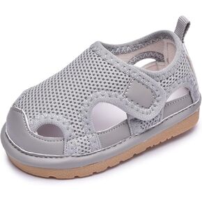 أحذية للأطفال الصغار تصدر صوت صرير للأولاد والبنات أحذية رياضية شبكية قابلة للتنفس صنادل مسطحة (أصوات صرير قابلة للإزالة) in Kuwait