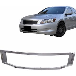 قطع غيار قطع غيار قولبة الشبكة الأمامية قالب الشواية العلوي إطار محيطي من الكروم متوافق مع Honda Accord 2008 2009 2010 in Kuwait