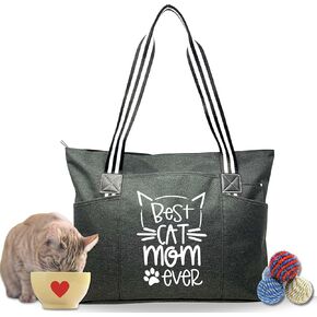 Cat Mom Tote - Lover's Gift: Perfect Cat-Themed Item in Kuwait