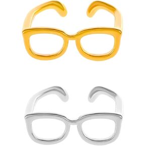 2Pcs Glasses Ring for Women Cute Open Glasses Rings in Saudi Arabia