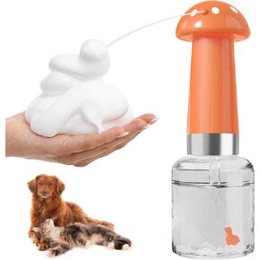 Electric Foaming Shampoo Dispenser - Automatic Dog Shampoo Foamer Mushroom Rechargeable Soap Sprayer for Cat Dog Bathing Pet Grooming Pet Wash Bath Suppy Bathroom Kitchen Sink Toilet Cleaning in Kuwait