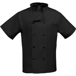 FAME unisex-adult Classic 10 Button Short Sleeve Chef Coat in Kuwait