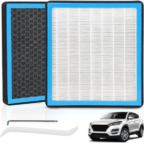 CF12160 Cabin Air Filter with Activated Carbon Compatible with Hyundai Tucson 2016-2021, Kona 2018-2023, Venue, Veloster & Compatible with Kia Sportage 2017-2022, Seltos, Soul-OE Replaces 97133-D1000 in Kuwait