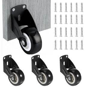 4 قطع من عجلات البوابة مقاس 2 بوصة، عجلات دعم سفلية للباب مضادة للترهل، عجلات مضادة للاحتكاك لإصلاح الأبواب الخشبية المتساقطة، تركيب عمودي وبكرات تثبيت الأثاث، عجلة لتقليل ضوضاء الاحتكاك (انزلاق سلس) in Kuwait