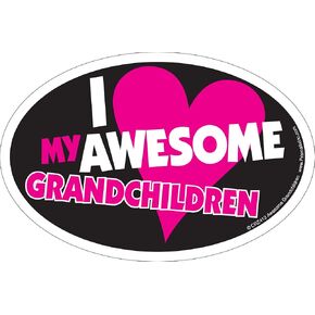 Magnet I (Heart) My Awesome Grandchildren in Kuwait