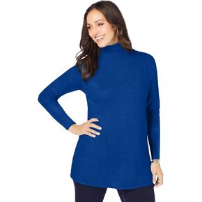 Jessica London Carefree Cashmere Blend Turtleneck (Plus Size) in Saudi Arabia