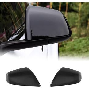 Side Mirror Cover 2Pcs For Tesla Model S 2016 2017 2018 2019 2020 ABS Rear Side Mirror Caps Guard (Glossy Black) in Kuwait