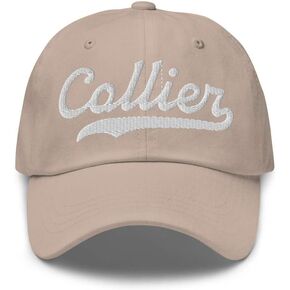 Collier Hat Collier Baseball Hat Personalized Custom Last Name Cap Family Name Headwear Surname Cap Gift Unisex Adjustable in Kuwait