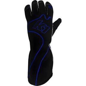 K1 RaceGear قفازات القيادة، RS1، طبقة واحدة، قطن/بوليستر، أسود/أزرق، صغير، زوج in Kuwait