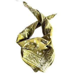 Trendy Handcrafted Cotton Scarf - Unique Bandana with Block Print Design 100% Cotton Hand Block Print Bandana Scarf Neck band head band Handmade, Natural Colours,Organic Color in Kuwait