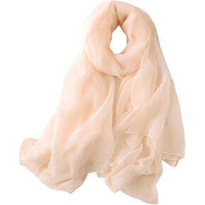 وشاح شيفون خفيف الوزن من Utaly للنساء وشاح طويل من الشيفون الشفاف للسيدات أنيق مقاوم للشمس in Kuwait