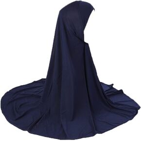Muslim Islamic Hijabs Head Wrap Scarf Shawl for Women Long Turban Cap Solid Color Hijab in Kuwait