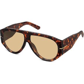 Oversized Aviator Sunglasses for Women Men UV400 Protection Retro Trendy Big shades for Driving Traveling in Kuwait