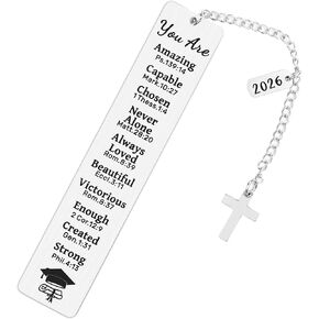 Graduation Gifts 2026 - Christian Bookmark Gift for Her Him First Communion Gifts Baptism and Confirmation 2026 Graduation Gift for Book Lovers High School College Girls Boys Master PHD in Kuwait