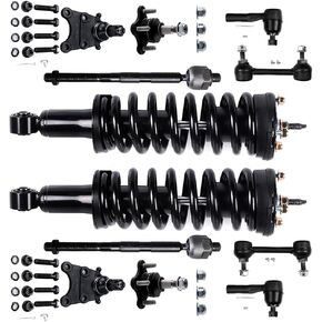 Abrillvt- 12pc Struts Shocks Suspension Kit 06-12 For Chevrolet Colorado,06-12 For GMC Canyon Front Complete Strut Spring Assembly Stabilizer Bar Link Tie Rod End Tie Rod End Ball Joint Ball Joint in Kuwait