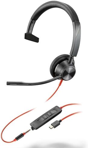 بلانترونيكس بلاك واير 3315، BW3315 USB-C سماعة رأس، 213937-01 in Saudi Arabia