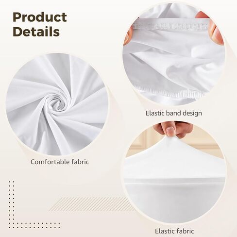 مجموعة أغطية حامل بقاعدة أسطوانية مكونة من 5 قطع، وقواعد حفلات أكريليك لخلفية الديكور، وتقف الحفلات البيضاء لمواضيع مثل حفلات الزفاف وأعياد الميلاد، وتناسب أحجام القطر من 15.75 إلى 10.63 بوصة in Kuwait