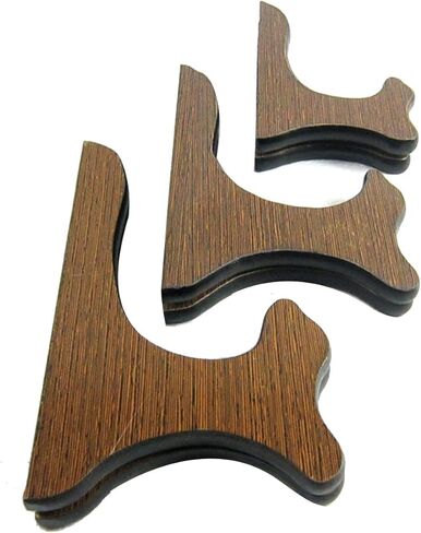 fengshuisale Brown Wooden Easel Display Plaque Plate Photo Stand Holder in Saudi Arabia