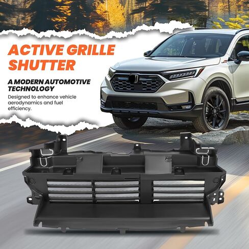 HECASA Active Grille Shutter Radiator Shutter متوافق مع 2020-2022 Honda CR-V مصراع الشبكة البلاستيك الأسود مصراع الهواء 71350TLAA51 HO1206105 in Saudi Arabia