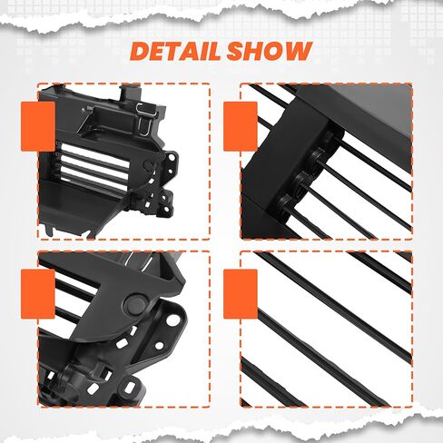HECASA Active Grille Shutter Radiator Shutter متوافق مع 2020-2022 Honda CR-V مصراع الشبكة البلاستيك الأسود مصراع الهواء 71350TLAA51 HO1206105 in Saudi Arabia