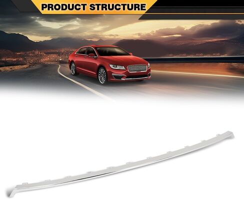 Front Lower Bumper Cover Grill Molding Trim Compatible with Lincoln MKZ 2017-2020 HP5Z-8419-AB, HP5Z8419AB, FO1044118 Chrome in Saudi Arabia