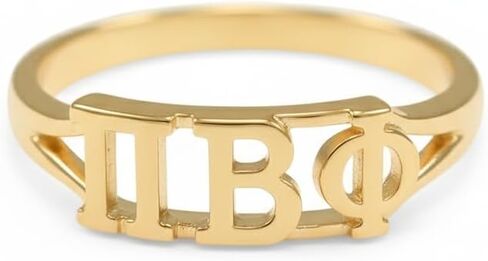 The CollegiateStandard Pi Beta Phi Sunshine Letter Ring (P) in Kuwait
