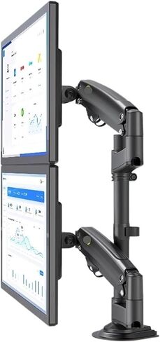 H180 Full Motion 22"-32" 34" Dual Monitor Computer Desk Stand Gas Spring Arm LCD TV Stand 2-12kg 200X200 200X100 in Saudi Arabia