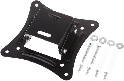 1 set of 14-27 inch TV bracket LCD LED monitor wall bracket fixed flat screen TV frame support 15 degree tilt angle with screws in Saudi Arabia