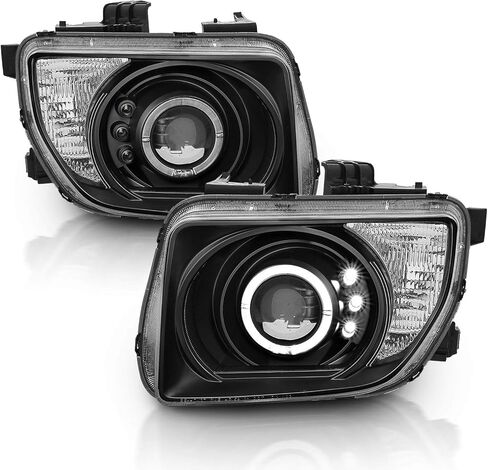 AmeriLite Projector Headlights Halo Black for Honda Element - Passenger and Driver Side in Saudi Arabia