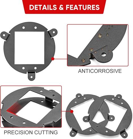 WSays Headlight Upgrade Coversion Bezel Mount Bracket Compatible with Can-Am Outlander XMR Max L 400 450 500 570 3" Flush Mount Light in Saudi Arabia