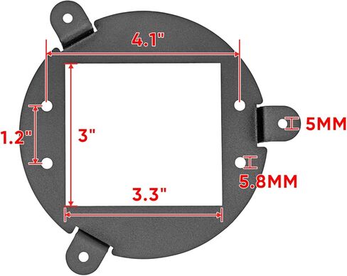WSays Headlight Upgrade Coversion Bezel Mount Bracket Compatible with Can-Am Outlander XMR Max L 400 450 500 570 3" Flush Mount Light in Saudi Arabia