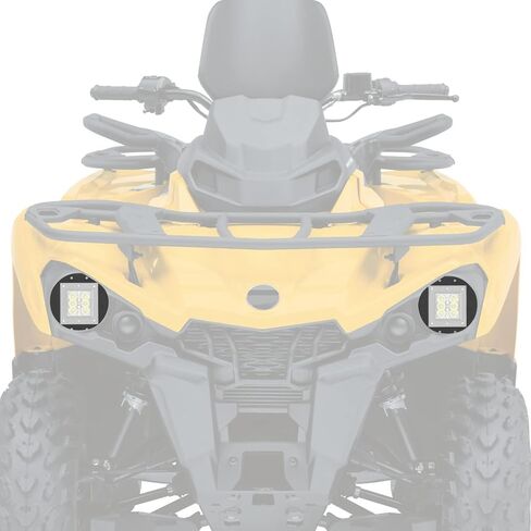 WSays Headlight Upgrade Coversion Bezel Mount Bracket Compatible with Can-Am Outlander XMR Max L 400 450 500 570 3" Flush Mount Light in Saudi Arabia