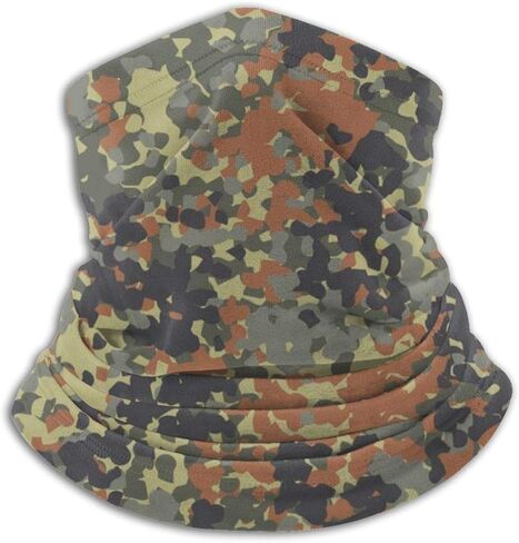 الألمانية Flecktarn التمويه خمسة مجردة للجنسين الشتاء الصوف الرقبة أدفأ الجراميق هيرباند الطقس البارد أنبوب قناع الوجه وشاح الرقبة الحراري في الهواء الطلق حماية من الأشعة فوق البنفسجية غطاء الحفلات in Saudi Arabia