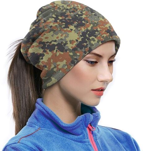 الألمانية Flecktarn التمويه خمسة مجردة للجنسين الشتاء الصوف الرقبة أدفأ الجراميق هيرباند الطقس البارد أنبوب قناع الوجه وشاح الرقبة الحراري في الهواء الطلق حماية من الأشعة فوق البنفسجية غطاء الحفلات in Saudi Arabia