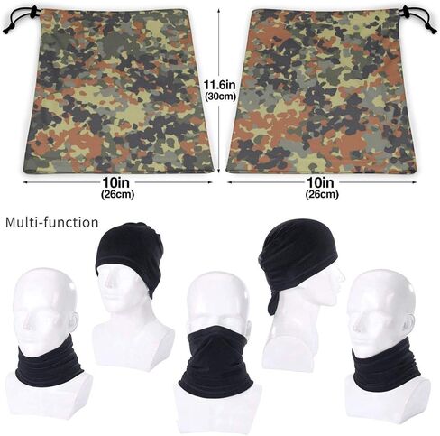 الألمانية Flecktarn التمويه خمسة مجردة للجنسين الشتاء الصوف الرقبة أدفأ الجراميق هيرباند الطقس البارد أنبوب قناع الوجه وشاح الرقبة الحراري في الهواء الطلق حماية من الأشعة فوق البنفسجية غطاء الحفلات in Saudi Arabia