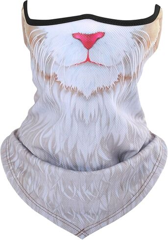 Cat Neck Gaiter Dog Balaclava Halloween Face Mask Cute Full Face Hood Mask Animal Ski Mask for Men Women in Saudi Arabia