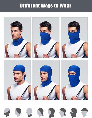 Ski Mask for Men Full Face Cover UV Sun Protection Face Mask Breathable Balaclava Mask Neck Gaiter for Outdoor Motorcycle Cycling (,) in Saudi Arabia