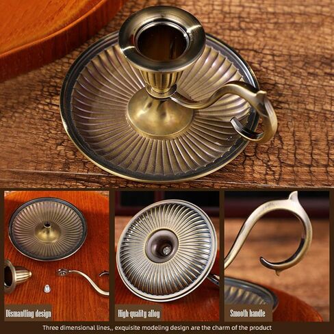 مجموعة حوامل شموع شمعدان عتيقة مكونة من 2 حامل شمعدان معدني أنيق لقطعة الطاولة المركزية، وحفلات الزفاف، وتناول الطعام، وديكور الحفلات in Kuwait