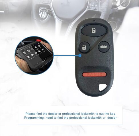 مفتاح فوب استبدال متوافق لهوندا CR-V 1997-2001 S2000 2000-2009 مفتاح السيارة الذكي دخول بدون مفتاح التحكم عن بعد E4EG8DJ 4 زر in Kuwait