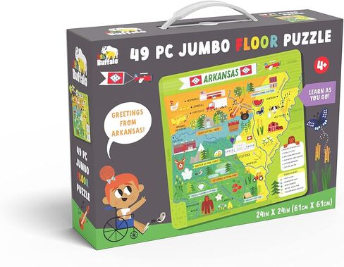 Little Buffalo - Learning & Education - State Puzzle: Texas for Kids Ages 4 and Up in Kuwait