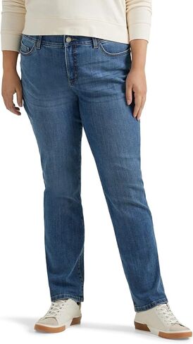Lee Women's Plus Size Ultra Lux Comfort with Flex Motion Straight Leg Jean in Kuwait